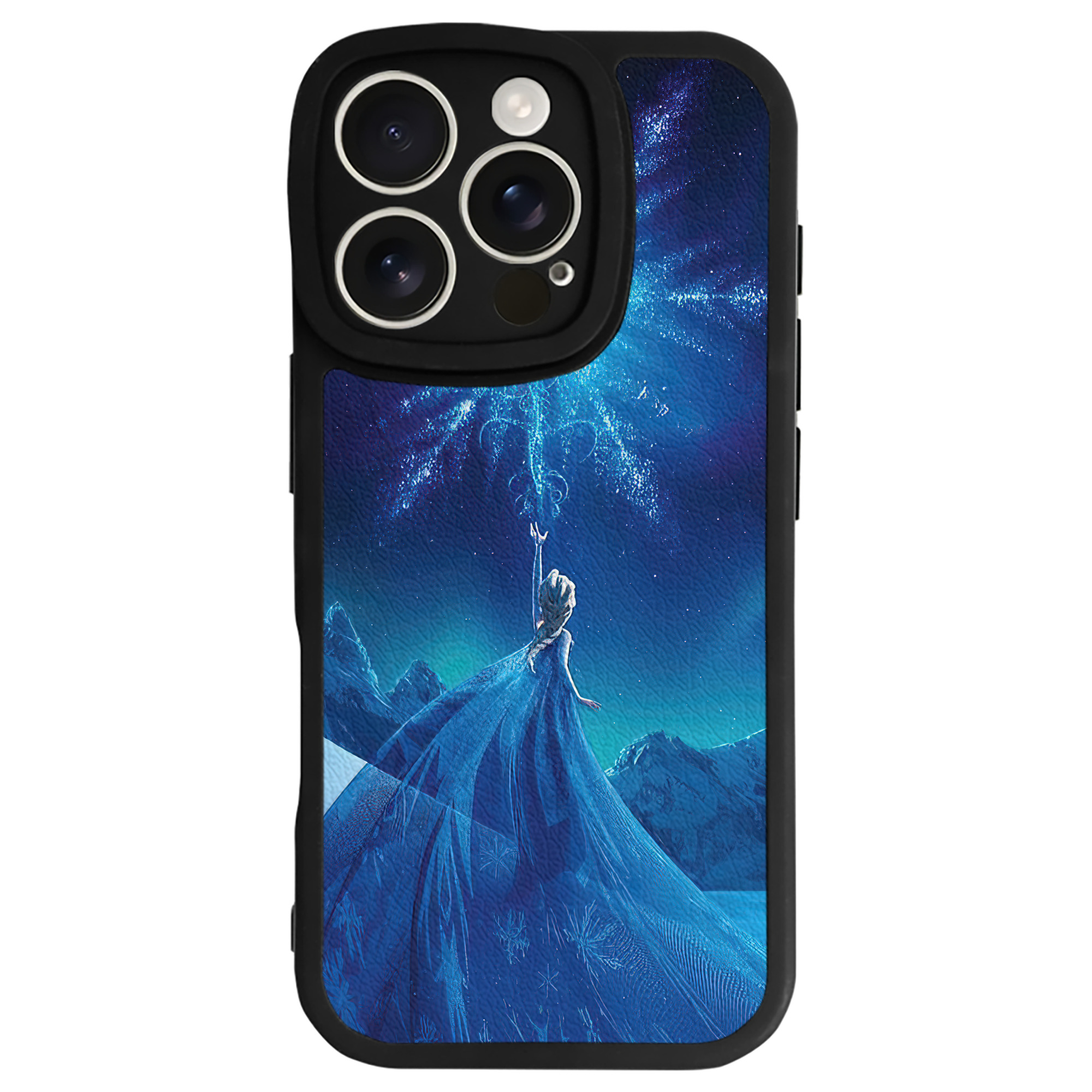 （画像用） アナと雪の女王 アンナ エルサ Frozen Anna Elsa 【iPhone 16シリーズ対応】シリコンスマホケース（レザー調） 材質：シリコン